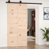 vidaXL Porte de grange 80x1,8x214 cm Bois massif de pin