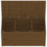 vidaXL Ensemble de boîtes de jardin 3 pcs blanc bois de pin massif