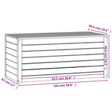 vidaXL Ensemble de boîtes de jardin 3 pcs blanc bois de pin massif
