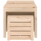 vidaXL Ensemble de boîtes de jardin 3 pcs blanc bois de pin massif