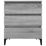 vidaXL Buffet Chêne fumé 60x35x70 cm Bois d'ingénierie