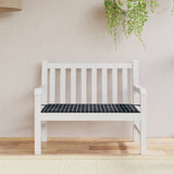 vidaXL Coussin de banc de jardin carreaux noir 100x50x3cm tissu oxford
