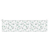 vidaXL Coussin de banc de jardin motif de feuilles 200x50x3 cm tissu