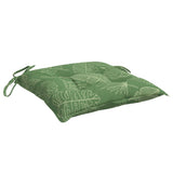 vidaXL Coussins de chaise lot de 6 à motif de feuilles 40x40x7cm tissu