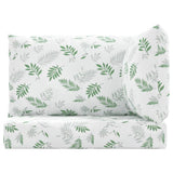 vidaXL Coussins de palette lot de 3 motif de feuilles tissu Oxford
