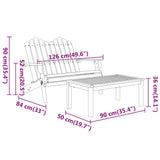 vidaXL Ensemble de salon de jardin Adirondack 2 pcs bois acacia solide