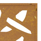 vidaXL Décoration murale jardin 105x55 cm design de feuille de bambou
