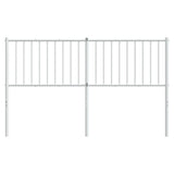vidaXL Tête de lit métal blanc 150 cm