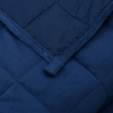 vidaXL Couverture lestée Bleu 220x230 cm 15 kg Tissu