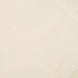 vidaXL Couverture lestée Crème clair 200x220 cm 9 kg Tissu