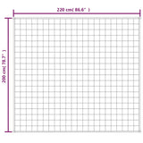 vidaXL Couverture lestée Crème clair 200x220 cm 13 kg Tissu