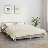 vidaXL Couverture lestée Crème clair 200x220 cm 13 kg Tissu