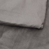 vidaXL Couverture lestée avec housse Gris 200x230 cm 13 kg Tissu