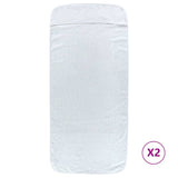 vidaXL Serviettes de plage 2 pcs turquoise 60x135 cm tissu 400 GSM