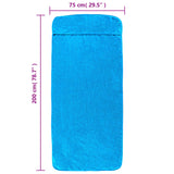 vidaXL Serviettes de plage 2 pcs turquoise 60x135 cm tissu 400 GSM