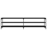 vidaXL Meuble TV chêne marron 200x30x50 cm bois d'ingénierie et métal