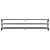 vidaXL Meuble TV chêne marron 200x30x50 cm bois d'ingénierie et métal