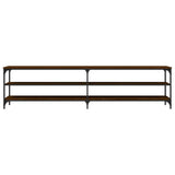 vidaXL Meuble TV chêne marron 200x30x50 cm bois d'ingénierie et métal