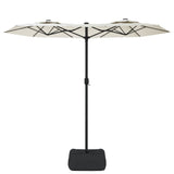 vidaXL Parasol à double tête vert 316x240 cm