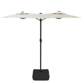 vidaXL Parasol à double tête vert 316x240 cm