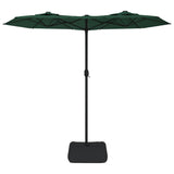 vidaXL Parasol à double tête vert 316x240 cm