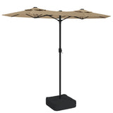 vidaXL Parasol à double tête vert 316x240 cm