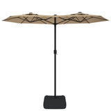 vidaXL Parasol à double tête vert 316x240 cm