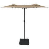 vidaXL Parasol à double tête vert 316x240 cm