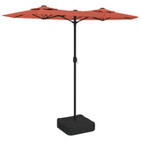 vidaXL Parasol à double tête vert 316x240 cm
