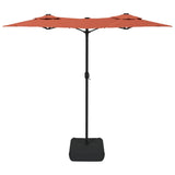 vidaXL Parasol à double tête vert 316x240 cm