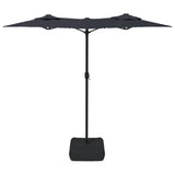 vidaXL Parasol à double tête vert 316x240 cm