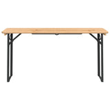 vidaXL Ensemble de tables à bière pliantes 3 pcs bois massif de sapin