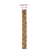 vidaXL Corde 100 % jute 10 mm 100 m