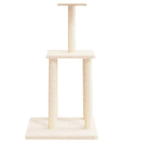 vidaXL Arbre à chat avec griffoirs en sisal crème 85,5 cm