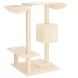 vidaXL Arbre à chat avec griffoirs crème 82 cm