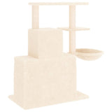 vidaXL Arbre à chat avec griffoirs en sisal Crème 83 cm