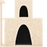vidaXL Arbre à chat avec griffoirs en sisal Crème 83 cm