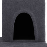 vidaXL Arbre à chat avec griffoirs en sisal Gris foncé 154 cm