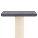 vidaXL Arbre à chat avec griffoirs en sisal gris foncé 73 cm