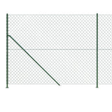 vidaXL Clôture à mailles losangées avec bride vert 1,6x10 m