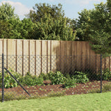 vidaXL Clôture à mailles losangées anthracite 1x25 m