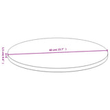vidaXL Dessus de table Ø40x1,5 cm bambou