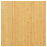vidaXL Dessus de table 80x80x2,5 cm bambou