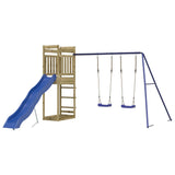 vidaXL Ensemble de jeu d'extérieur bois de pin massif