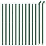 vidaXL Clôture en treillis métallique avec bride vert 0,8x25 m