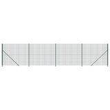 vidaXL Clôture en treillis métallique avec bride vert 2,2x10 m