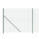 vidaXL Clôture en treillis métallique avec bride vert 2,2x10 m