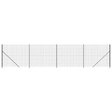 vidaXL Clôture en treillis métallique avec bride anthracite 2x10 m