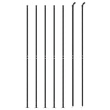vidaXL Clôture en treillis métallique avec bride anthracite 2x10 m
