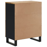 vidaXL Buffet avec 4 portes 60x33x75 cm bois massif de manguier